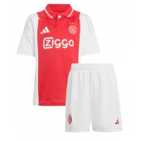 Maglia Calcio Ajax Brian Brobbey #9 Prima Divisa Bambino 2024-25 Manica Corta (+ pantaloncini)